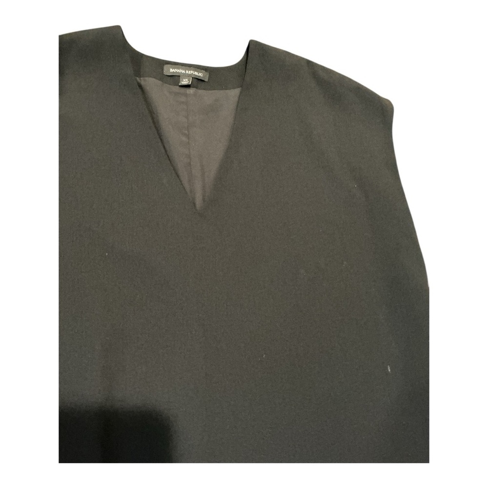 Banana Republic Black Wool Blend Sleeveless Shift Dress Size S - Picture 5 of 9